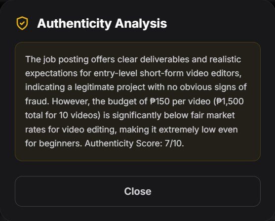 Tranyx Authenticity Analysis: a legitimate job posting flagged for pay below fair market rates, score 7 out of 10