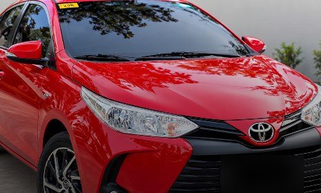 Red Toyota Vios 2026 listed for rent on Tranyx